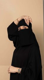 نقاب سعودي مع ربطة من الخلف 620-NL - الصورة 3