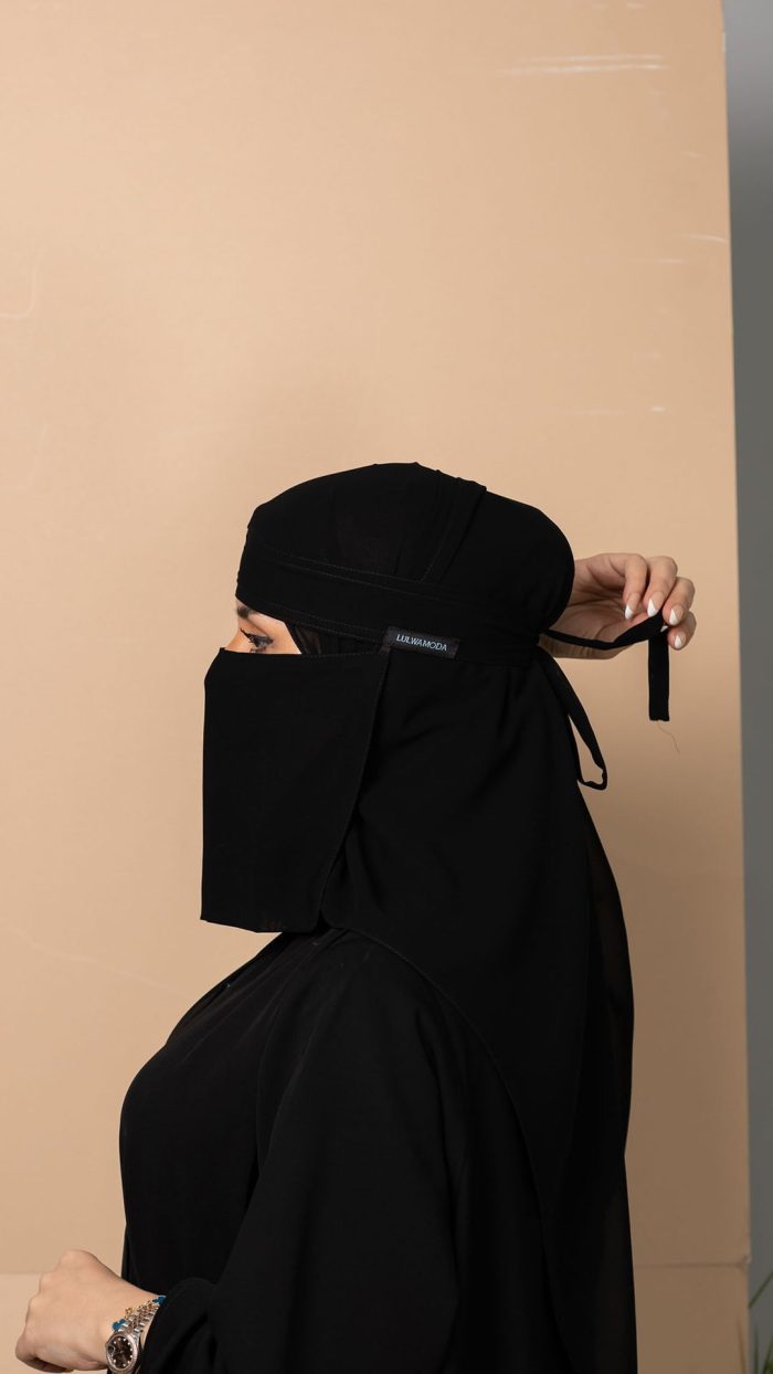 lul_0214_620-13 نقاب سعودي مع ربطة من الخلف 620-NL - الصورة 4