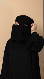 نقاب سعودي مع ربطة من الخلف 620-NL - الصورة 5