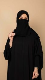 نقاب سعودي مع ربطة من الخلف 620-NL - الصورة 9