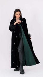 ⁦جاكيت فخم مخمل 521⁩ - الصورة ⁦2⁩