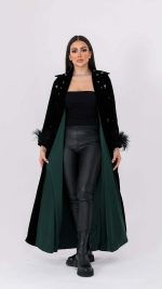 ⁦جاكيت فخم مخمل 521⁩ - الصورة ⁦3⁩