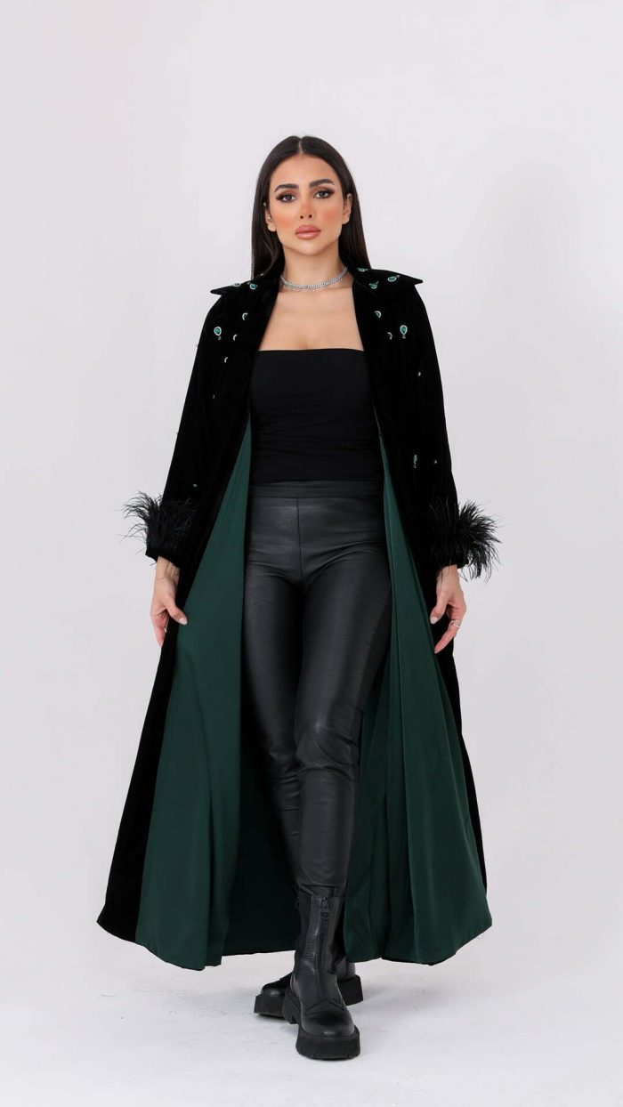 ⁦جاكيت فخم مخمل 521⁩ - الصورة ⁦3⁩