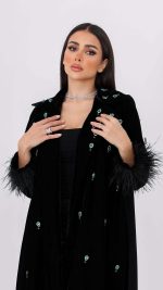 ⁦جاكيت فخم مخمل 521⁩ - الصورة ⁦5⁩