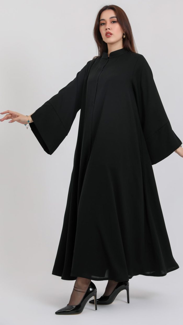 ⁦G5 كلوش ساده بقصة ناعمه علي الأكمام⁩ - الصورة ⁦3⁩