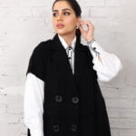 632 بليزر نص كم بدون قميص